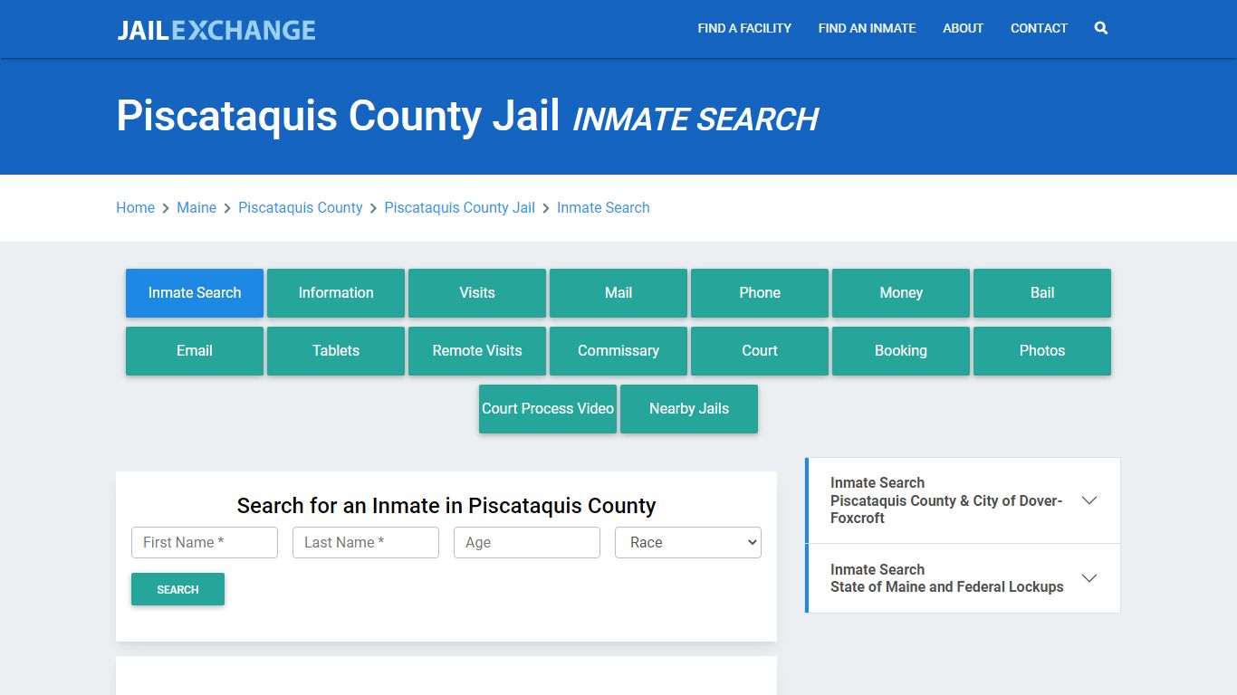 Piscataquis County Jail, ME Inmate Search: Roster & Mugshots