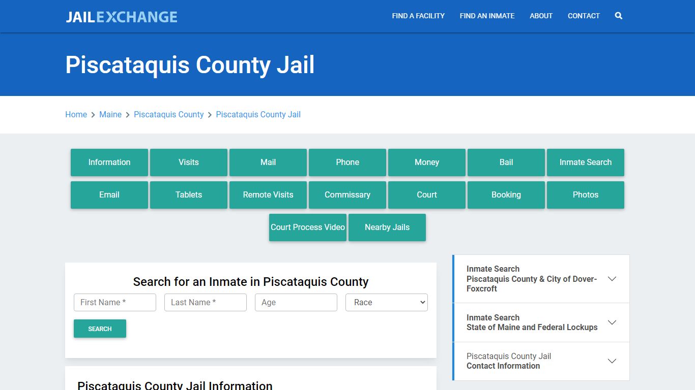 Piscataquis County Jail Roster Lookup, ME, Inmate Search